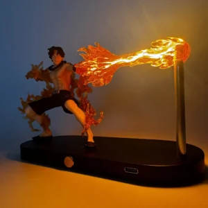 One Piece Portgas D. Ace Flame LED Display Lamp Figure – 16cm